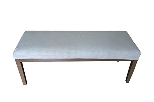 Qualitrusty Waterproof Dining Bench Protector - Perfect for Kids, Elderly, Restaurants, Dental Clinics, Parties and Homes - Machine Washable, Stretchy, Cleans Easily (60x17, Pale Blue)