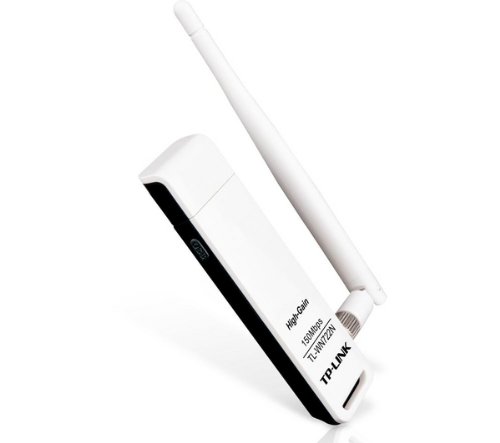 Tp-Link TL-WN722N IEEE 802.11n (draft) USB - Wi-Fi Adapter. WIRELESS LITE N ADAPTER 150M USB HIGH GAIN 1DETACHABLE ANTENNA WL-AP. 150 Mbps - External