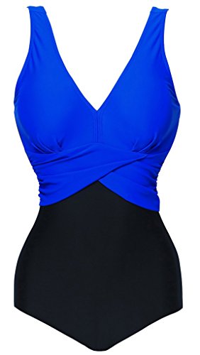 V'SHOW Womens Tummy Control One Piece Plus Size Swimsuit Monokinis Swimwear(FBA)