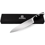 Chef Knife by Kitchen Galaxy - 8 Inch Stainless Steel Blade - Very Sharp - A Well Balanced Comfortable Handle - Multipurpose Top Kitchen Knife for Cutting, Slicing, Chopping, Dicing, Mincing