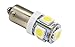 JKLcom BA9S LED Light Bulbs White 5050 5SMD BA9S 12V LED Light Bulb for Car Interior Light Bulb License Plate Light Bulb Car Replacement Lights Door Light,Pack of 20