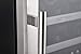 Phiestina 15 Inch Dual Zone Wine Cooler Refrigerator - 28 Bottle Built-in or Free-standing Frost Free Compressor Wine Refrigerator for White and Red Wines with Digital Memory Temperature Control