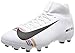 Nike Kids SuperFly 6 Academy GS FG/MG (2.5, White/Black/Pure Platinum)