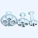 Rienar 3pcs Hydrangea Flower Fondant cutter