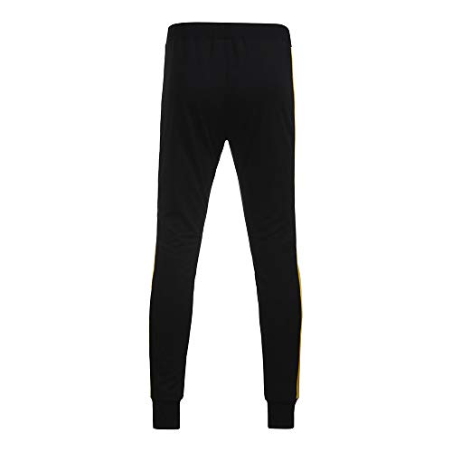 LISTHA Mens Sport Pants Joggers Casual Drawstring Sweatpants Letter Trousers Yellow