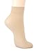 ililily 5 Or 10 Pairs 20D Sheer Ankle High Tights Hosiery Socks (Beige - 5)