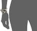 Anne Klein Women's AK/1982BKST Swarovski Crystal-Accented Gold-Tone and Black Watch and Bracelet Set