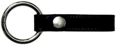 Black Enduro Police Security Duty Belt Night Stick Baton Metal Ring Holder