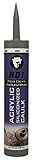 Red Devil 08465I RD Pro Construction Grade Siliconized Acrylic Sealant, 10.1 oz., Gray