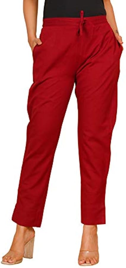 Buy NTX Cotton Flex Ankle Length Trouser Pants/Pencil Pants for Women