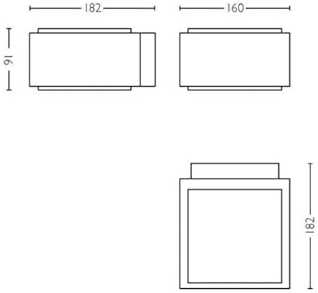 Hedgehog aplique de pared para exteriores (42 W), resistente a la intemperie para acentos de iluminación modernos, E27 luz sin bombilla, antracita