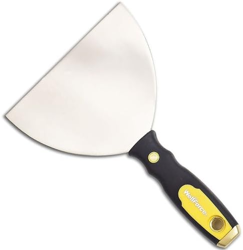 Wellforce 03300 Duragrip 6 inch, 150mm Flexible Putty Knife High Carbon Steel YellowithBlack Handle