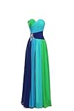 MISSYDRESS Women’s Colorful Sweetheart Floor-length Chiffon Formal Prom Party Dress 08 Size2
