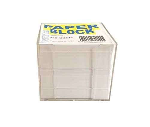 House of Card & Paper Paper Block and Holder - White