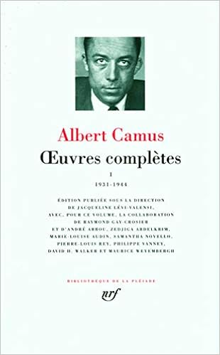 Oeuvres Completes 1 Bibliotheque De La Pleiade French Edition Bibliotheque De La Pleiade 161 Albert Camus Gallimard 9782070117024 Amazon Com Books
