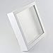 Ray & Chow White 8x8 inch 3D Photo Frame Deep Box Frame Shadow Box Frame for Flowers,Art Crafts,Wedding Gifts etc.- Glass Window- Solid Wood - Interior Depth: 5CM- Table Top Display or Wall Hanging