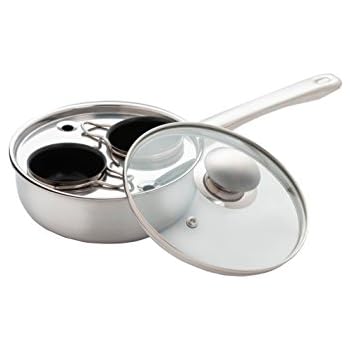 ExcelSteel 530 Egg Poacher, 2 Cup, Stainless