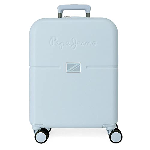 Accent Valigia da cabina blu 40x55x20 cm ABS rigido Chiusura TSA integrata 37L 3,22 kg 4 doppie ruote Bagaglio a mano