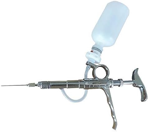 SAPOTA Stainless Steel Animal Syringe Pig Sheep Automatic Adjustable Syringe Profession Veterinary Equipment