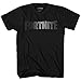 Fortnite Logo Repeat Adult Game Men's T-Shirt (Black, Medium)
