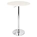 LumiSource LLC Adjustable Bar Table, WHITE