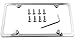 LFPartS Premium Slim Style Stainless Steel License Plate Frame (4 Holes, Polished Mirror Finish)