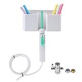 Parateck No Power Need Deep Clean Faucet Water Flosser Oral Irrigator Water Pick Tooth Flush Dental Flossers + 2 Bronze Adapters