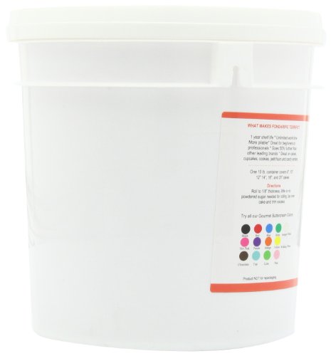 Fondarific Buttercream Red Fondant, 10-Pound Bucket