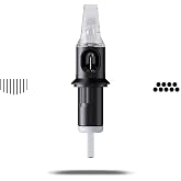 Cheyenne Capillary Tattoo Cartridge Needles, Disposable, Professional Tattooing Supplies, Box of 20 Pcs, #12 (0.35mm) 9 Soft Edge Magnum Long Taper (4.5 mm)