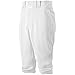 Mizuno Youth Select Short Knicker Baseball Pant, Below the Knee Fit (White, X-Large)