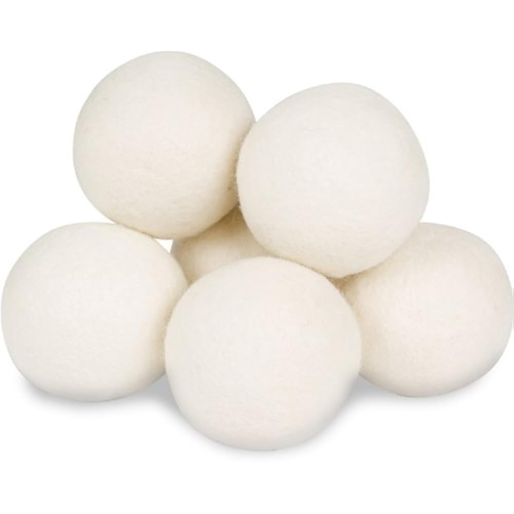 Green Blossom 100 Organic Wool Dryer Balls, Reusable Natural Fabric