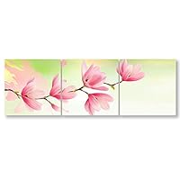 signwin-3 Piece Canvas Wall Art-Romantic Flower-Canvas Prints Home Artwork Decoration for Living Room,Bedroom - 12