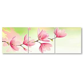 signwin-3 Piece Canvas Wall Art-Romantic Flower-Canvas Prints Home...