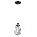 YOBO Lighting Industrial Edison Hanging Lamps Oil Rubbed Bronze Wire Caged 1-light Mini Pendant Lights