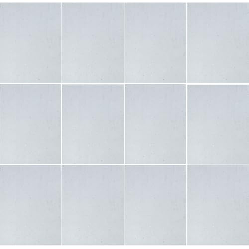 ILLUCKAI 12 Sheets Clear Transparent COE 96 Glass for Fusing, 4 x 6 inch Fusible Glass Supplies for Glass Fusing Jewelry Making Stained Glass Projects or Mosaic Crafts