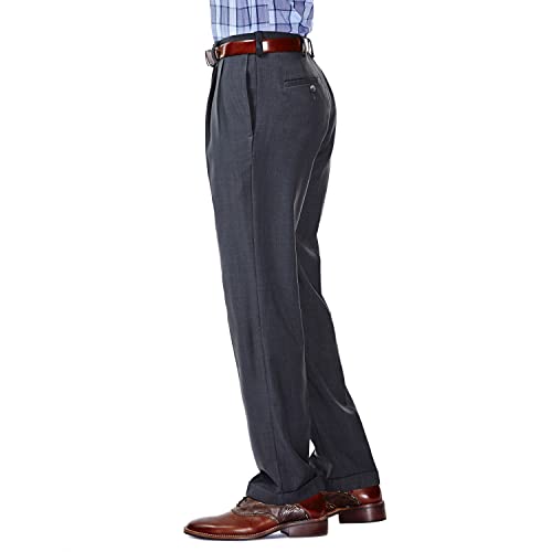 Haggar Men's Eclo Repreve Stria Pleat Front Dress Pant Jeans Dress Pants  Men Haggar Men's Eclo Stria Expandable-Waist Pleat-Front Dress Pant Taupe Haggar  Eclo Stria Dress Pants Pleat Front Dress Pants Men