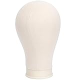 BHD BEAUTY Poly Block Professional Mannequin Head White for Make Display Style Dry Wig With Mount Hole (23", white head+stand)