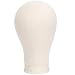 BHD BEAUTY Poly Block Professional Mannequin Head White for Make Display Style Dry Wig With Mount Hole (23", white head+stand) primary