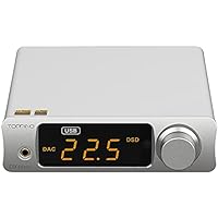 Topping DX3 Pro+ ES9038Q2M Bluetooth 5.0 LDAC Audio Decoder DSD512 DAC AMP NFCA Headphone Amplifier Pre Amplifier (Silver)