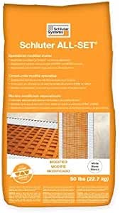 Schluter ALL-SET Modified Thinset Mortar - - Amazon.com