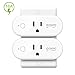 Smart Wifi Plug Work with Alexa Google Home IFTTT, Gosund 16A Smart Outlet Mini Socket with Overload Protection, Reliable Wifi Connection No Hub Required, 2 pack