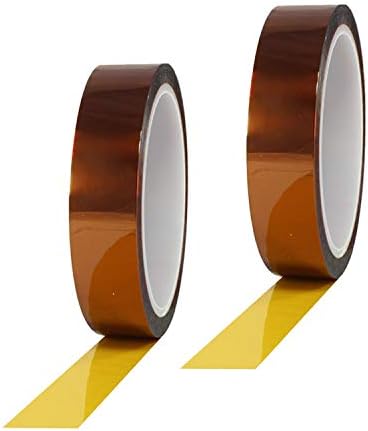 2 Rolls Heat Resistant Tape for 3d Sublimation Heat Press 10mm Thermal Tape Polyimide