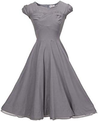 Vienna Summer Women’s Romantic Modest Swing Vintage Party Dress