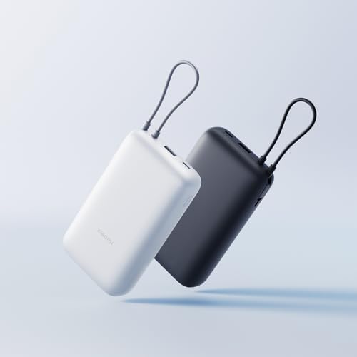 22.5W Power Bank 20000mAh, Cavo Integrato, Grigio
