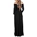 Mother Bee Maternity Off Shoulder Cowl Neck Maternity Dress for Baby Shower or Casual Wear Black
