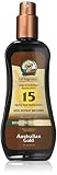 Australian Gold SPF 15 Spray Gel Sunscreen with Instant Bronzer, 8 Fl Oz