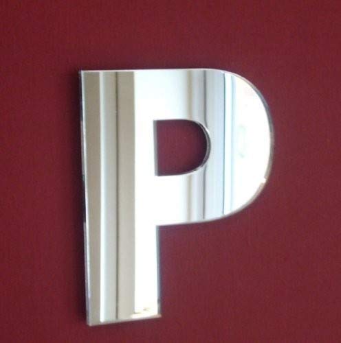 Upper Case Letter P Mirror 35cm