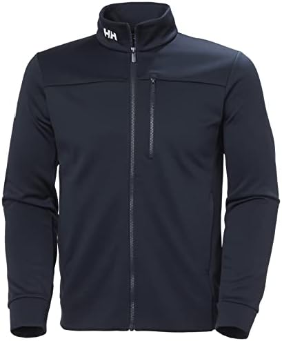 Herren Crew Fleece Jacke, Marineblau, L