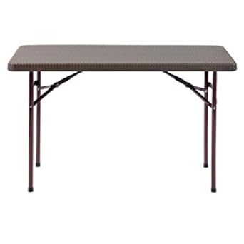 Sandusky SPT323229 Folding Plastic Square Table, 34", Brown