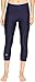 Under Armour Women's HeatGear Armour Capri Midnight Navy/Metallic Silver Large